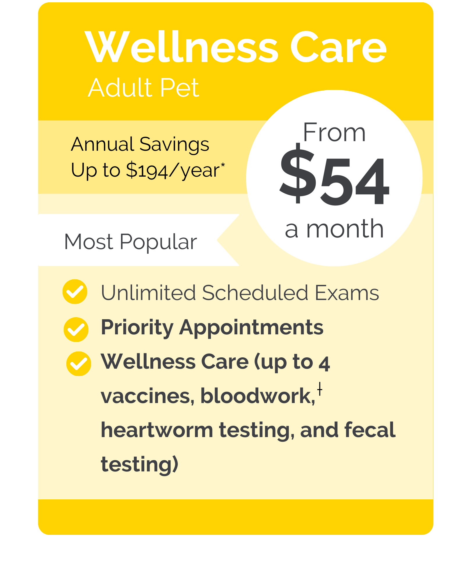 Pet Doctor VIPet Plan_pricing_Wellness